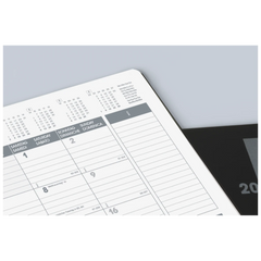 Buchkalender Premium Mod. 739 2027 „SlimLine“ | 17×24 cm, Kunststoff