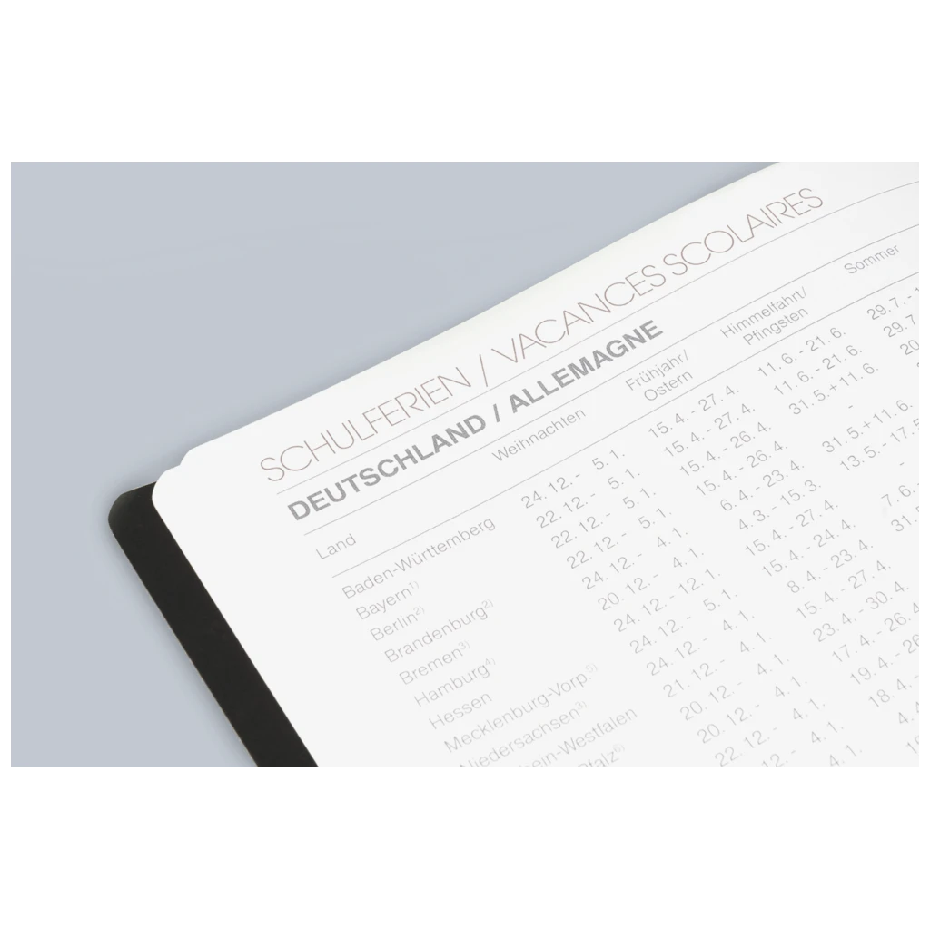 Buchkalender Premium Mod. 739 2027 „SlimLine“ | 17×24 cm, Kunststoff