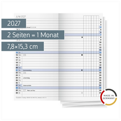 Wochen-Ersatzkalendarium Mod. 740 2027 | 7,8×15,3 cm