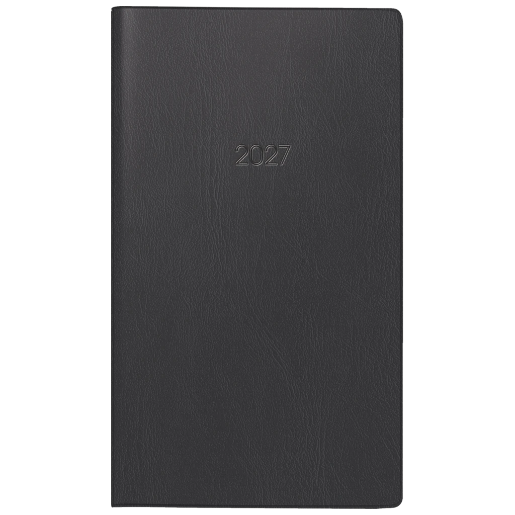 Taschenkalender Mod. 740 2027 | A6, Kunststoff, schwarz