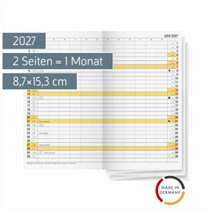 Monats-Ersatzkalendarium Mod. 746 2027 | 8,7×15,3 cm