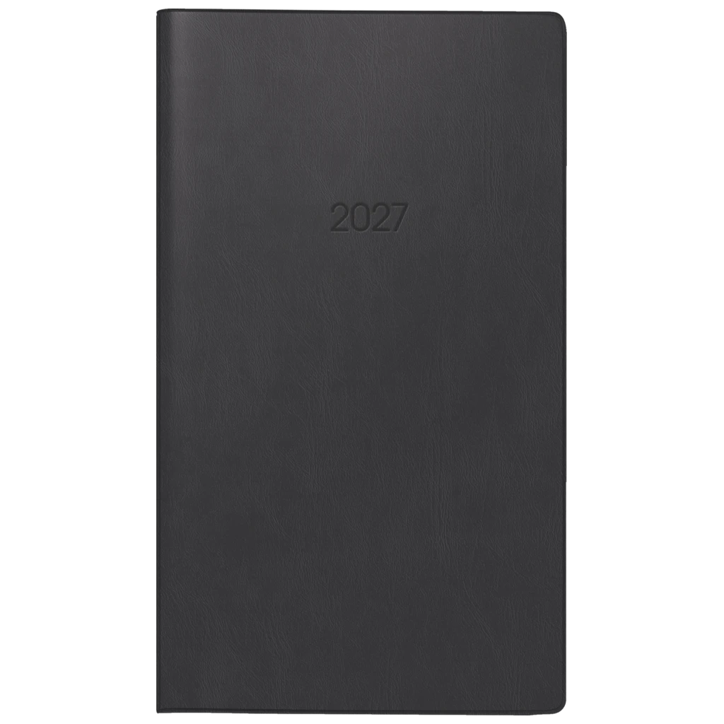 Taschenkalender Mod. 746 2027 | A6, Kunststoff, schwarz