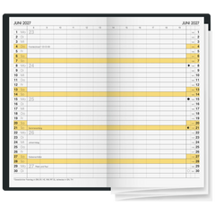 Taschenkalender Mod. 746 2027 | A6, Leder, schwarz