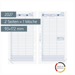 Wochenkalendarium FILIUS 2027 | 93×172 mm
