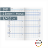 Monats-Ersatzkalendarium Mod. 750 2027 | 8,7×15,3 cm, Karton, weiß