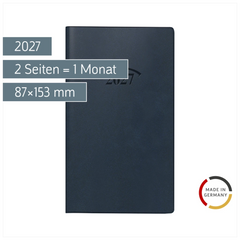 Taschenkalender Mod. 751 2027 | A6, Kunststoff, dunkelblau