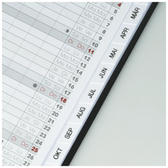 Taschenkalender Mod. 751 2027 | A6, Kunststoff, silber
