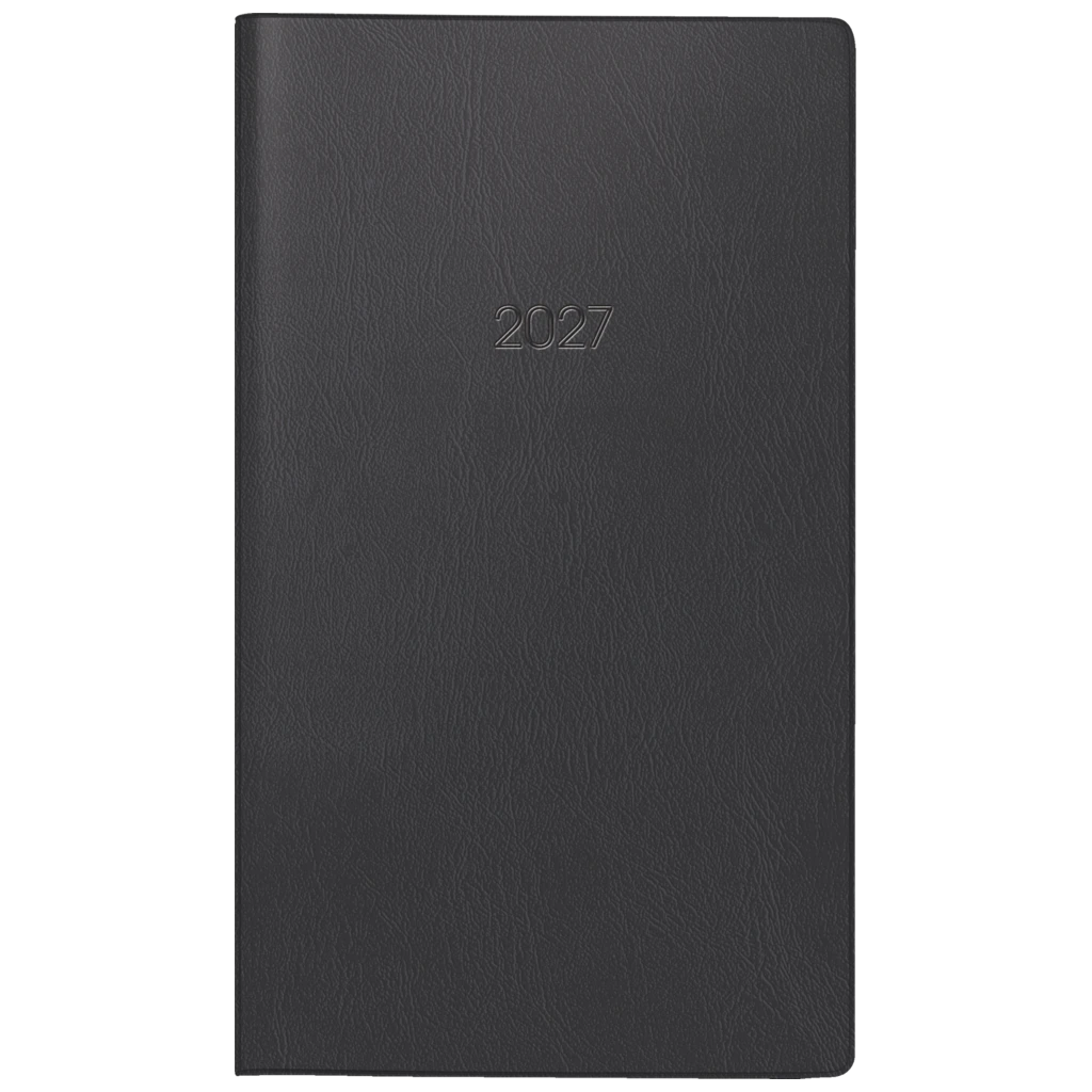 Taschenkalender Mod. 753 2027 | A6, Kunststoff, schwarz