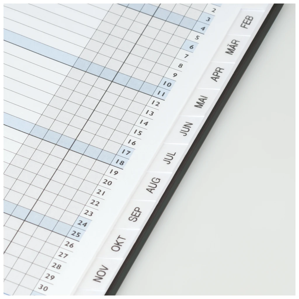 Taschenkalender Mod. 753 2027 | A6, Kunstleder, blau