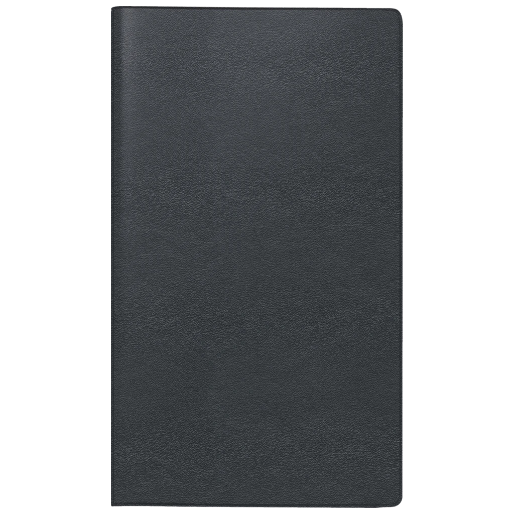 Taschenkalender Mod. 753 2027 | A6, Leder, schwarz