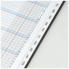 Taschenkalender Mod. 753 2027 | A6, Leder, schwarz