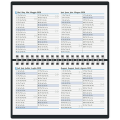 Taschenkalender Mod. 755 2027 | A6 quer, Kunstleder, schwarz
