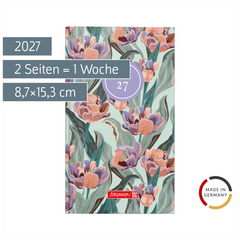 Taschenkalender Design Line Mod. 756 2027 „Botanical“ | A6, Papier