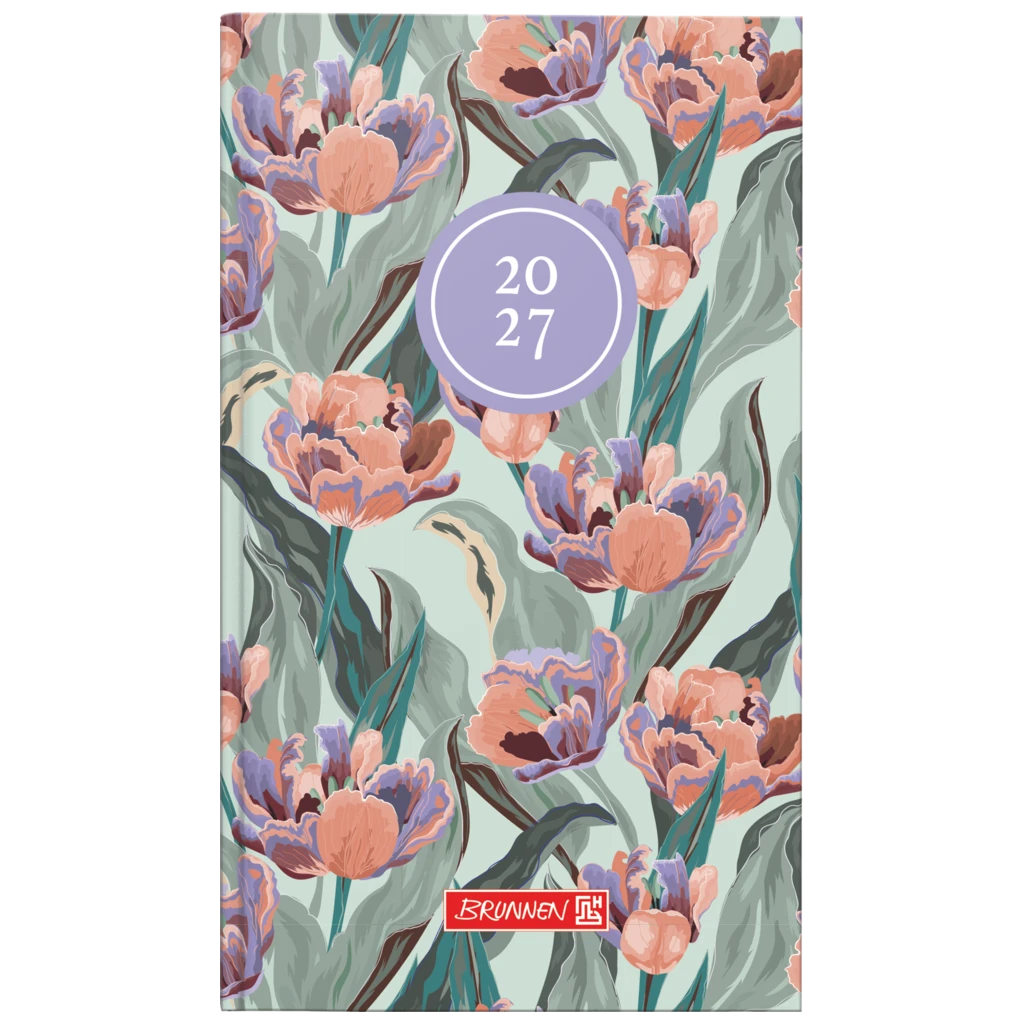 Taschenkalender Design Line Mod. 756 2027 „Botanical“ | A6, Papier