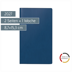Taschenkalender Mod. 756 2027 | A6, Kunststoff, dunkelblau