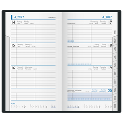Taschenkalender Mod. 756 2027 | A6, Kunststoff, dunkelblau