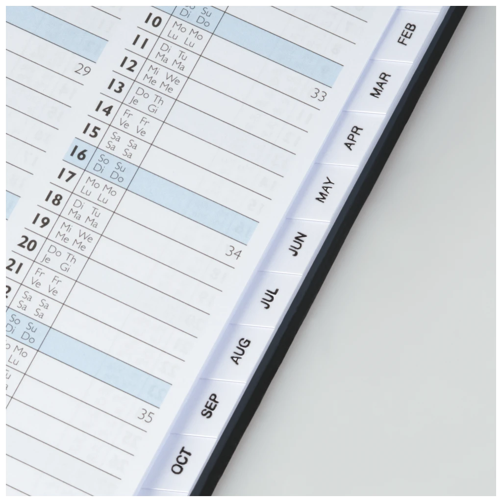 Taschenkalender Mod. 756 2027 | A6, Kunststoff, dunkelblau
