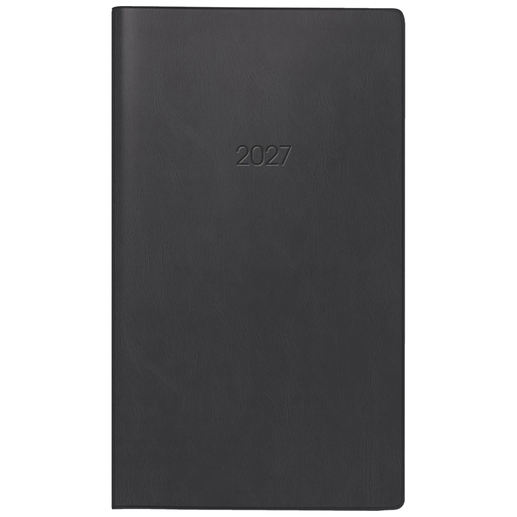 Taschenkalender Mod. 756 2027 | A6, Kunststoff, schwarz