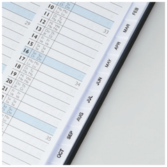 Taschenkalender Mod. 756 2027 | A6, Kunststoff, schwarz