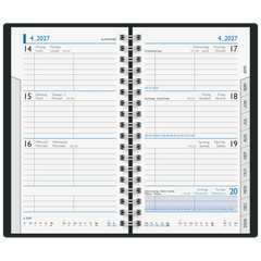 Taschenkalender Mod. 756 2027 | A6, Kunstleder, blau