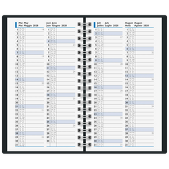 Taschenkalender Mod. 756 2027 | A6, Kunstleder, blau