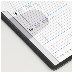 Taschenkalender Mod. 756 2027 | A6, Leder, denim