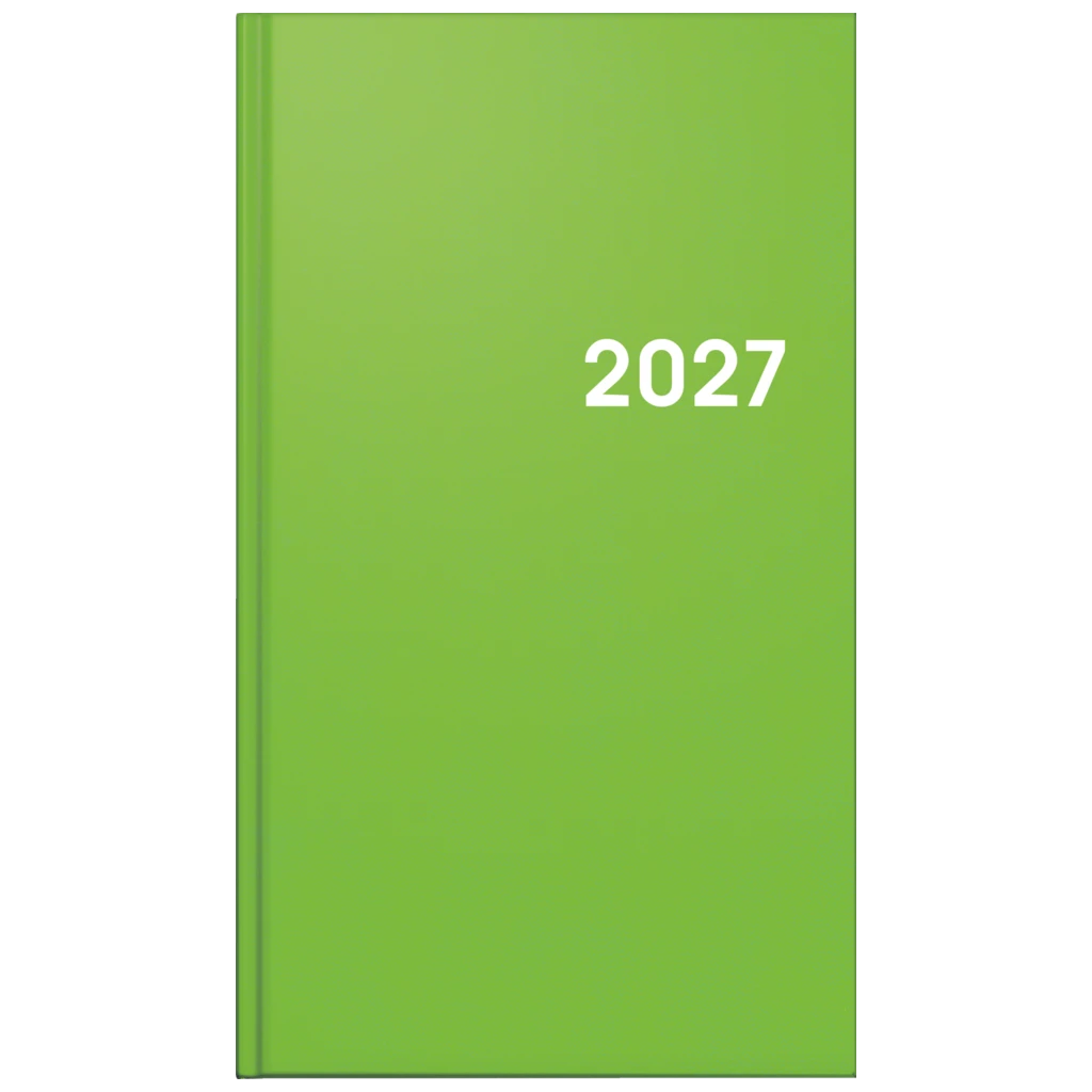 Taschenkalender Colour Line Mod. 756 2027 | A6, Kunststoff, hellgrün
