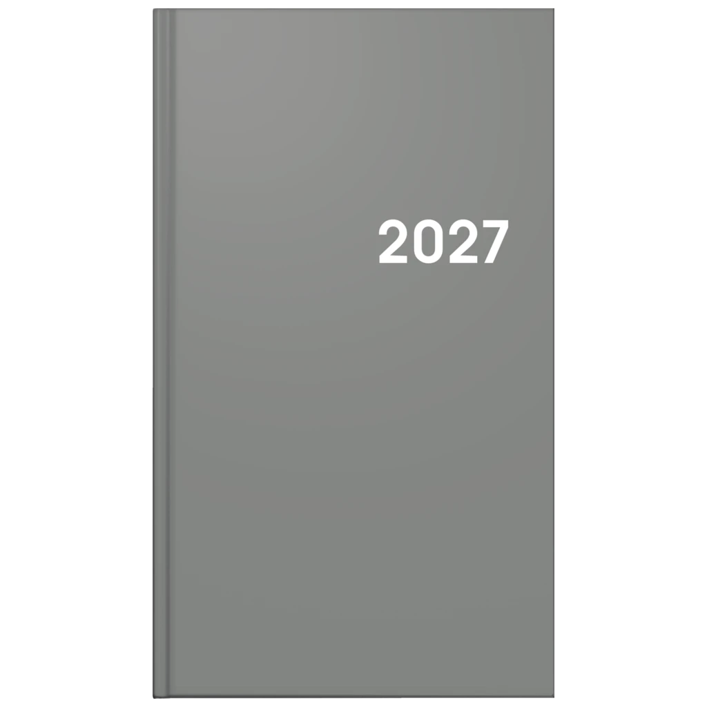 Taschenkalender Colour Line Mod. 756 2027 | A6, Kunststoff, grau