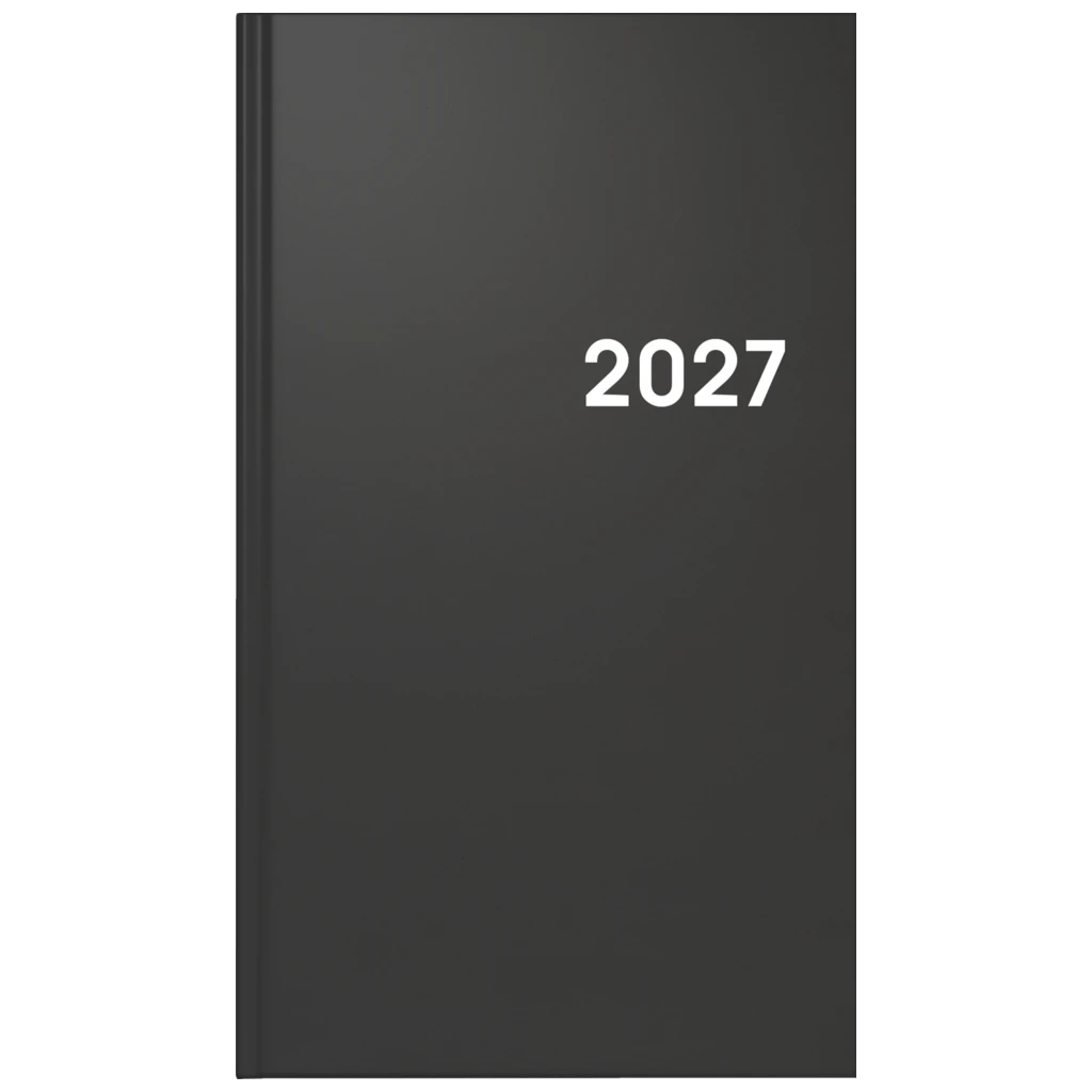Taschenkalender Colour Line Mod. 756 2027 | A6, Kunststoff, schwarz