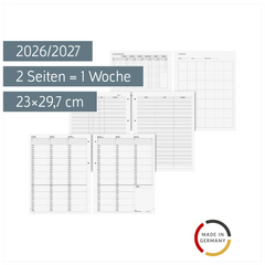 Wochen-Ersatzkalendarium 2026/2027 | 23×29,7 cm