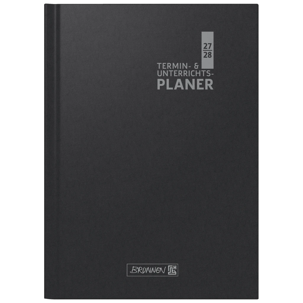 Lehrerkalender 2027/2028 Termin- & Unterrichtsplaner | A4, Kunststoff, schwarz