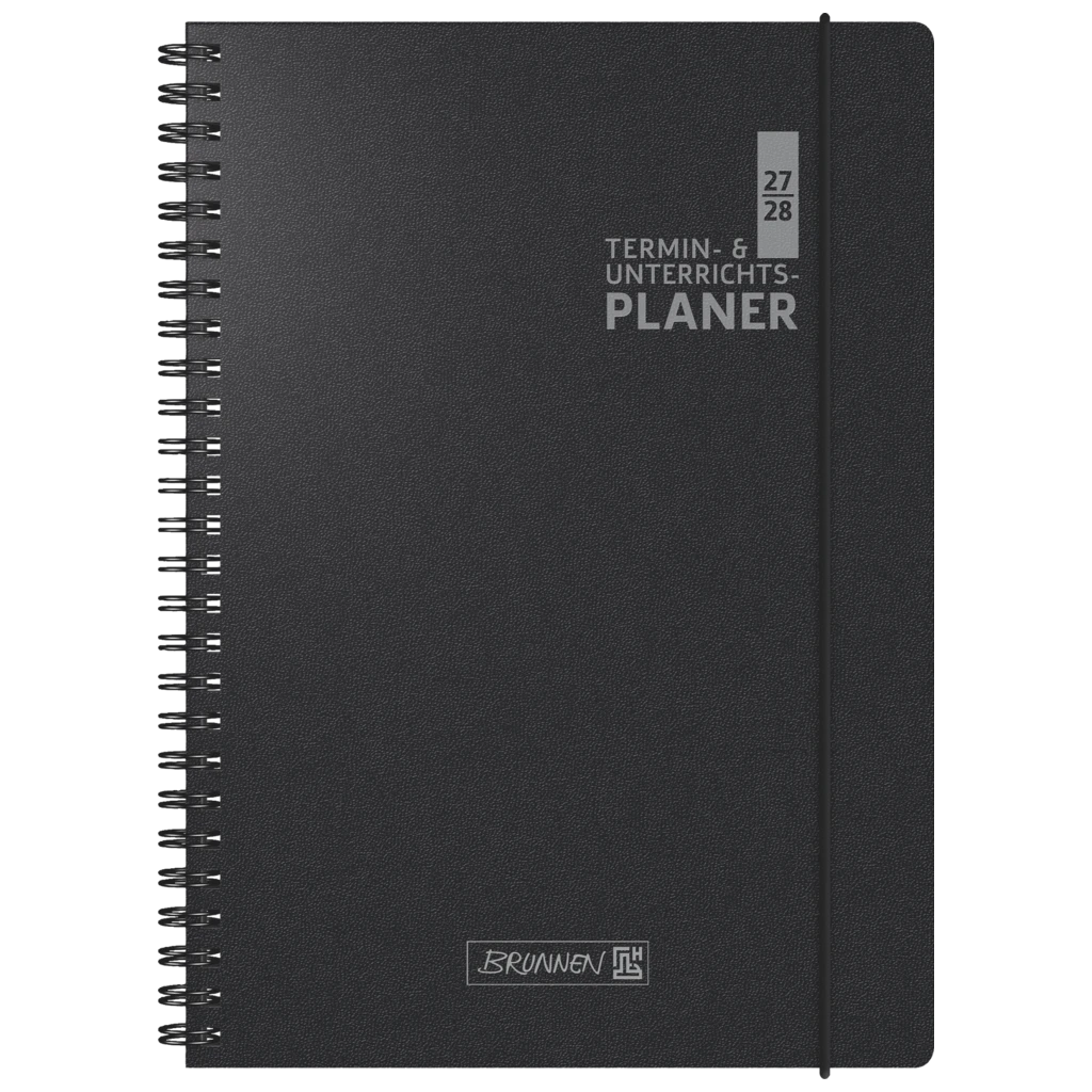 Lehrerkalender 2027/2028 Termin- & Unterrichtsplaner | A4, Kunststoff, schwarz