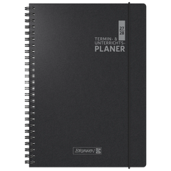 Lehrerkalender 2027/2028 Termin- & Unterrichtsplaner | A4, Kunststoff, schwarz