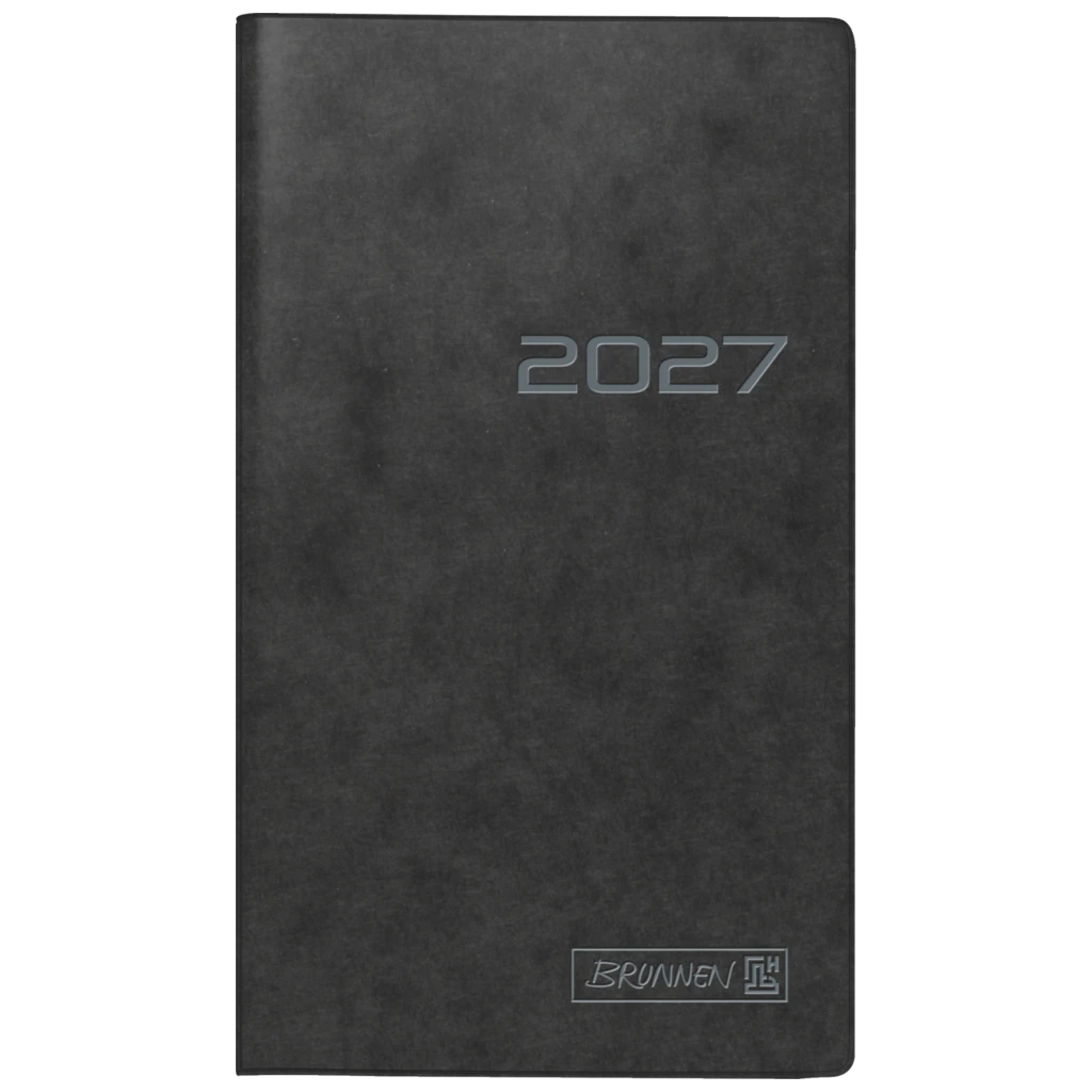 Taschenkalender Mod. 758 2027 | A6, Karton, schwarz