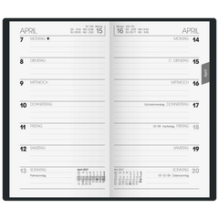 Taschenkalender Mod. 758 2027 | A6, Kunstleder, bordeaux