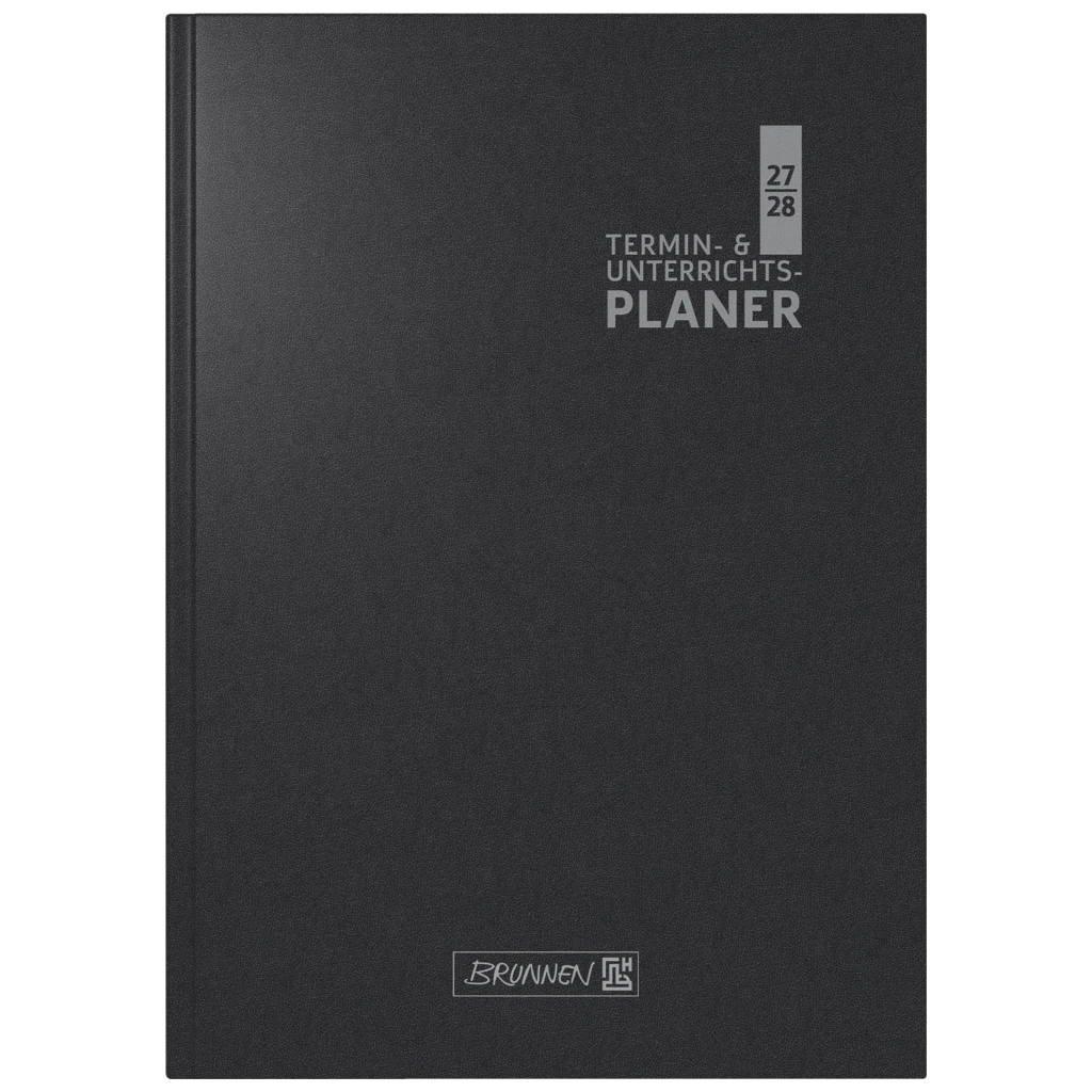Lehrerkalender 2027/2028 Termin- & Unterrichtsplaner | A5, Kunststoff, schwarz
