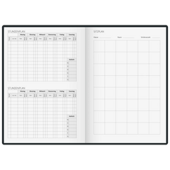 Lehrerkalender 2027/2028 Termin- & Unterrichtsplaner | A5, Kunststoff, schwarz