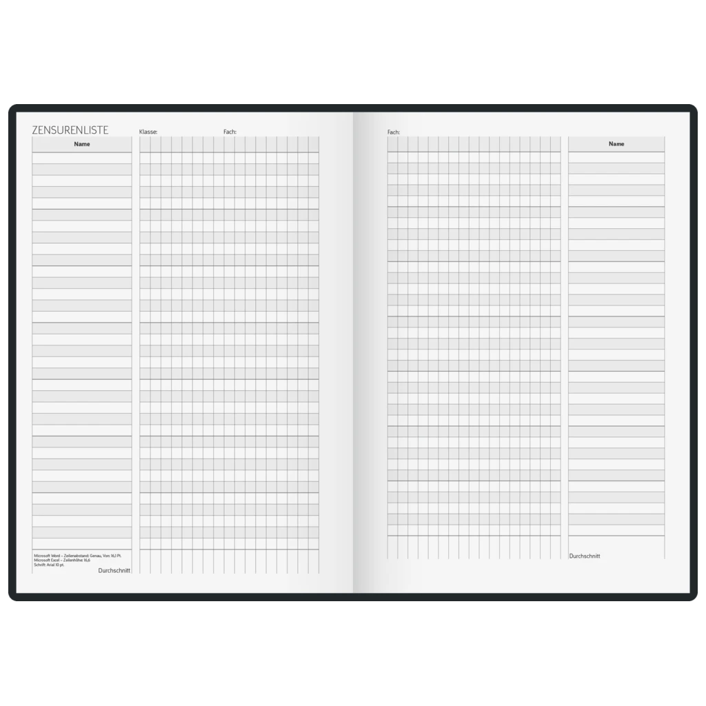 Lehrerkalender 2027/2028 Termin- & Unterrichtsplaner | A5, Kunststoff, schwarz