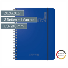 Lehrerkalender 2026/2027 Termin- & Unterrichtsplaner | A5, Kunststoff, blau