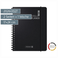 Lehrerkalender 2026/2027 Termin- & Unterrichtsplaner | A5, Kunststoff, schwarz