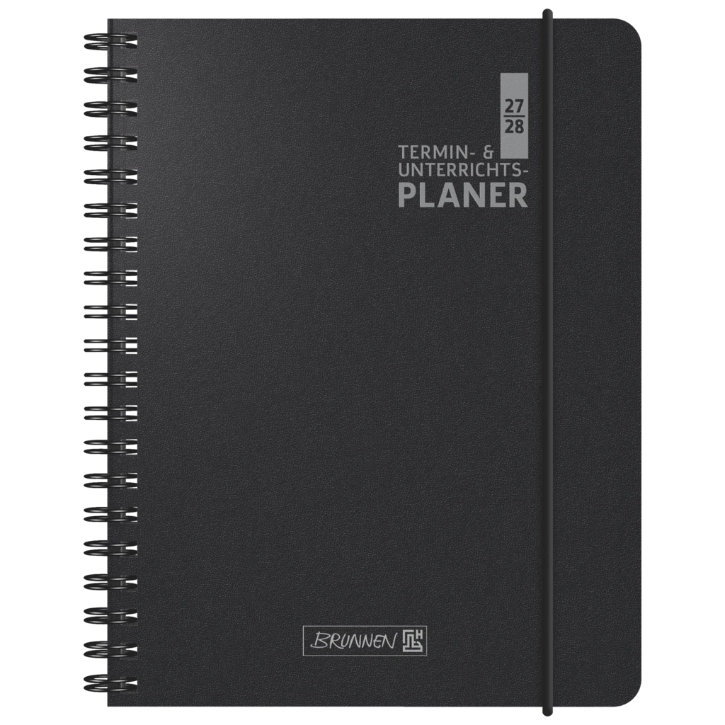 Lehrerkalender 2027/2028 Termin- & Unterrichtsplaner | A5, Kunststoff, schwarz