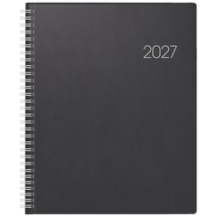 Buchkalender Mod. Manager Wt 7 weektimer 2027 | 210×260 mm, Kunststoff, schwarz