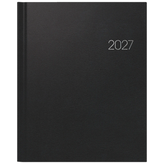Buchkalender Mod. Manager Wt 7 weektimer 2027 | 21×26 cm, Kunststoff, schwarz