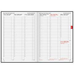 Buchkalender Mod. 763 2027 | A4, Kunststoff, vulkanschwarz