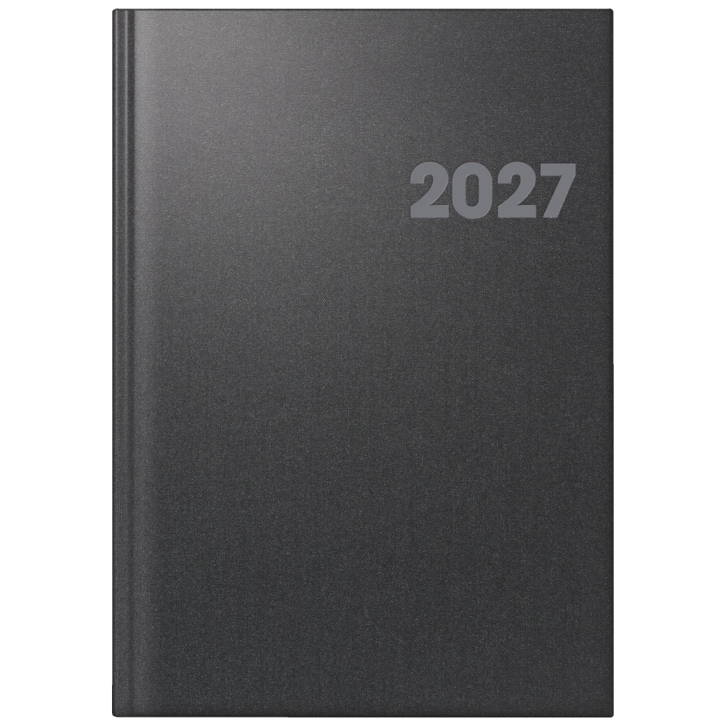 Buchkalender Mod. 763 2027 | A4, Kunststoff, vulkanschwarz