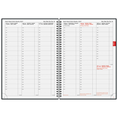 Buchkalender Mod. 763 2027 | A4, Kunststoff, vulkanschwarz