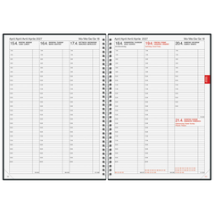 Buchkalender Mod. 763 2027 | A4, Kunststoff, vulkanschwarz