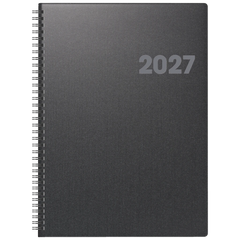 Buchkalender Mod. 763 2027 | A4, Kunststoff, vulkanschwarz