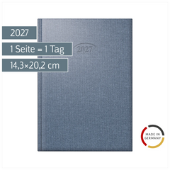 Buchkalender Mod. 765 2027 | A5, Kunststoff, cosmosblau