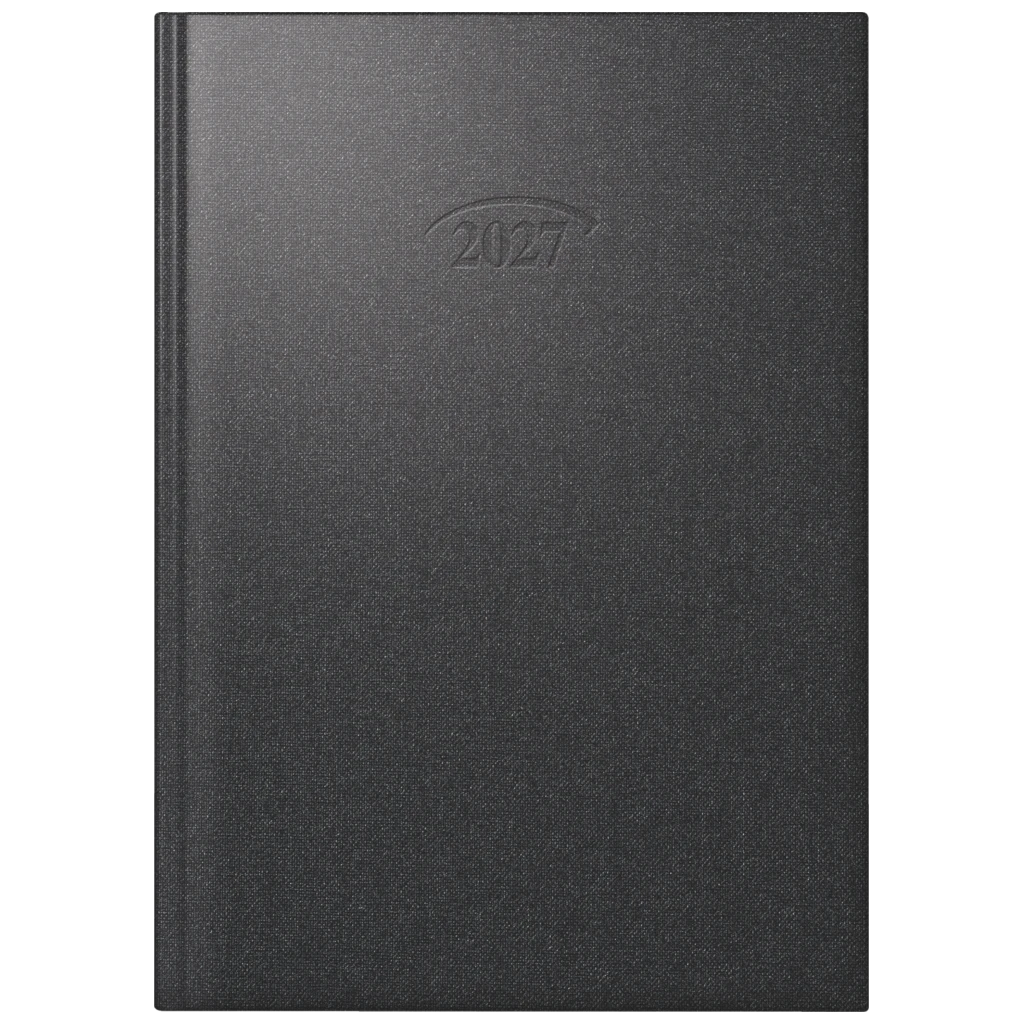 Buchkalender Mod. 765 2027 | A5, Kunststoff, vulkanschwarz
